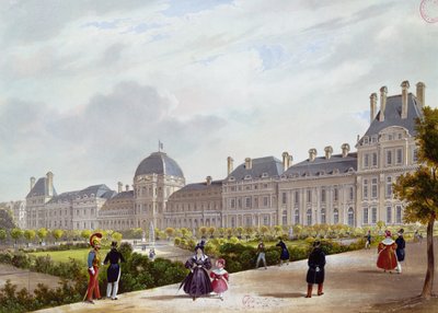 The Tuileries During the Restoration by French School